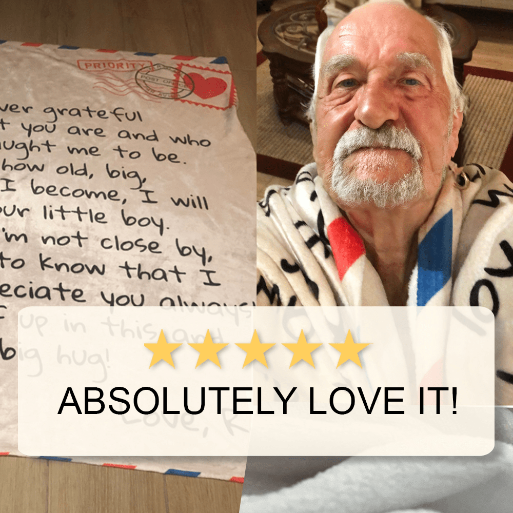 All Over Prints Dear Dad - From Daughter - Personalized Giant Post Card Blanket - SS361DD