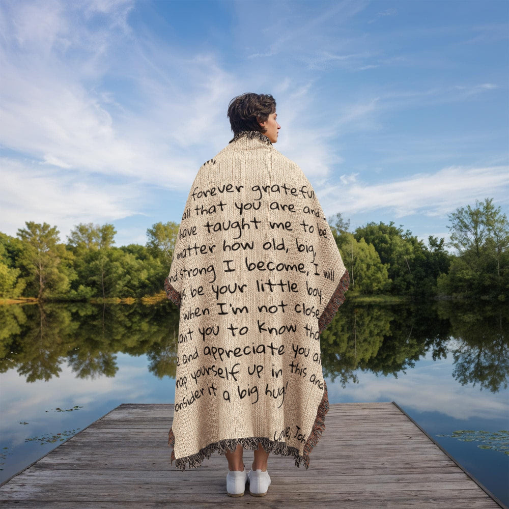 Blanket Dear Mom - From Son - Personalized Woven Blanket - SS361