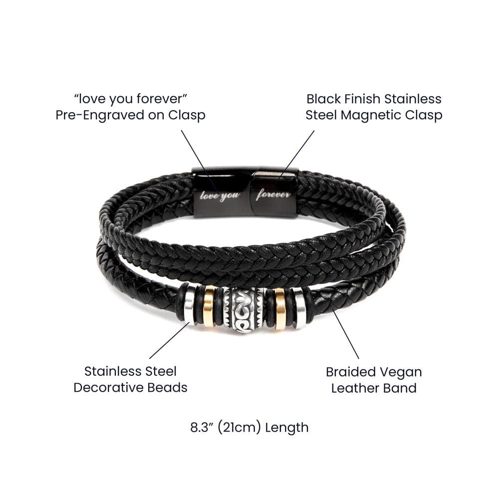 Jewelry Dear Dad | From Daughter | Always Be Your Little Girl | Premium Bracelet