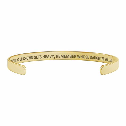 Jewelry "Remember Whose Daughter You Are" - Cuff Bracelet
