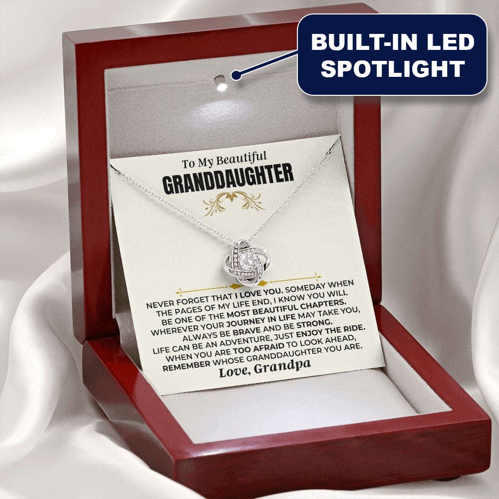 Jewelry "Remember Whose Granddaughter You Are" - Love Knot Gift Set - SS477GP