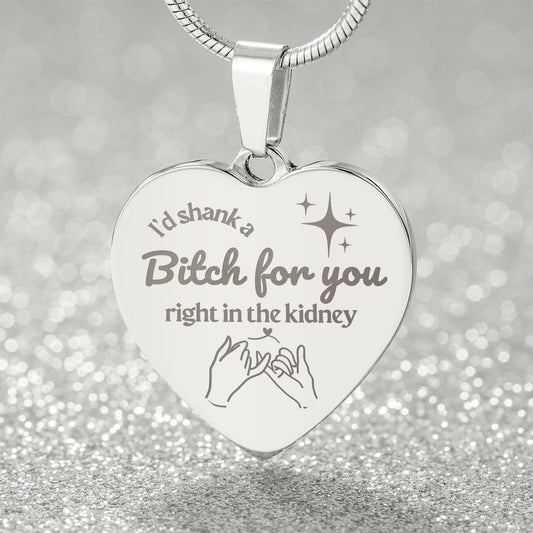 Jewelry Soulsister | Bestie | BFF | Bestfriend | Engraved Premium Heart Necklace - BST01