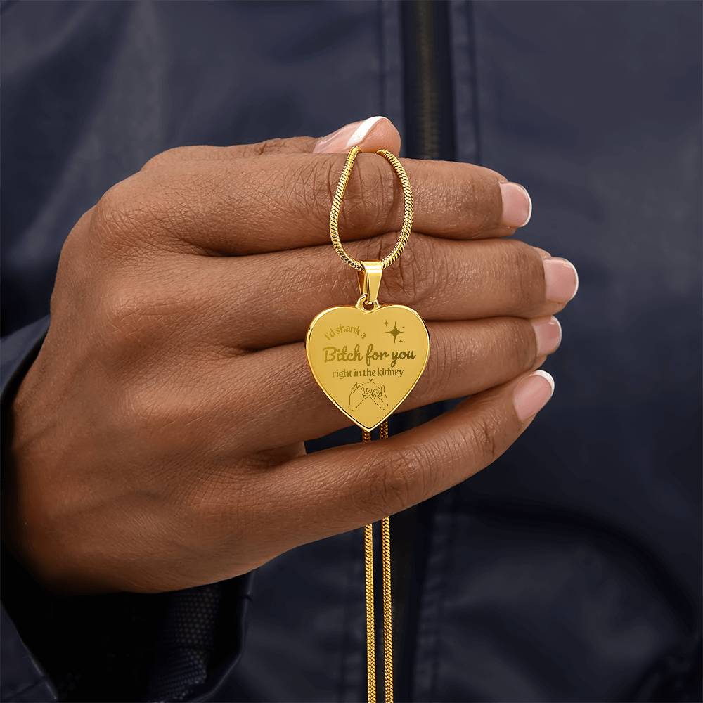 Jewelry Soulsister | Bestie | BFF | Bestfriend | Engraved Premium Heart Necklace - BST01