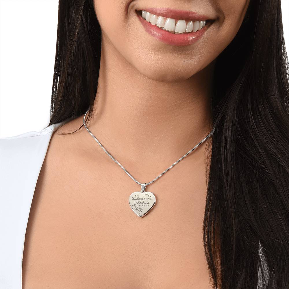 Jewelry Soulsister | Bestie | BFF | Bestfriend | Engraved Premium Heart Necklace - BST02