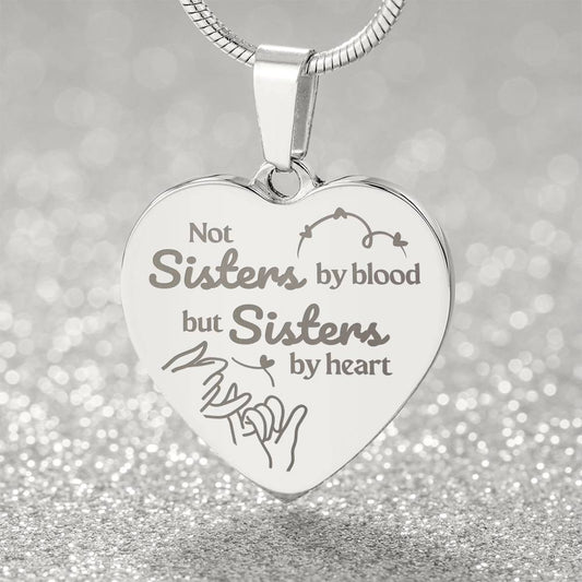 Jewelry Soulsister | Bestie | BFF | Bestfriend | Engraved Premium Heart Necklace - BST02