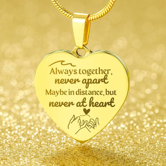 Jewelry Soulsister | Bestie | BFF | Bestfriend | Engraved Premium Heart Necklace - BST04