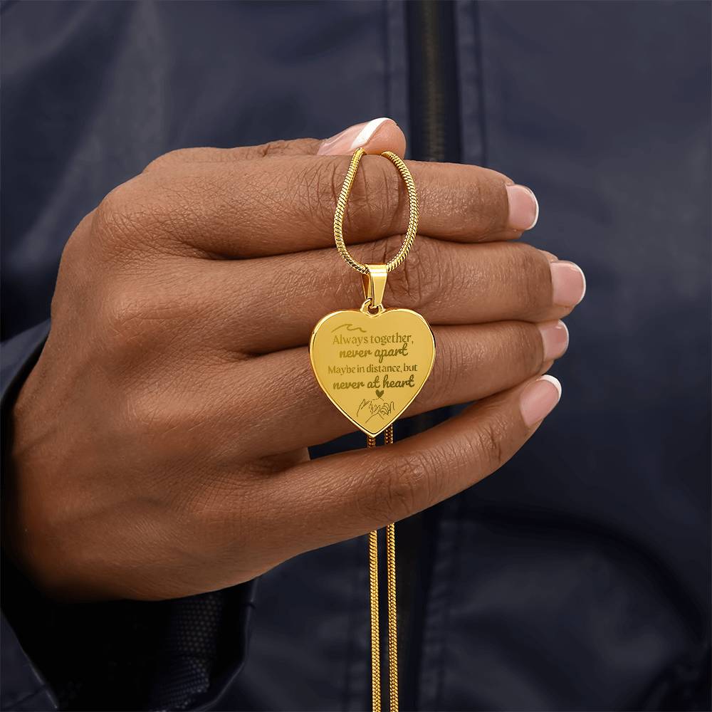 Jewelry Soulsister | Bestie | BFF | Bestfriend | Engraved Premium Heart Necklace - BST04