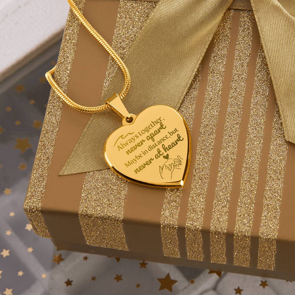 Jewelry Soulsister | Bestie | BFF | Bestfriend | Engraved Premium Heart Necklace - BST04