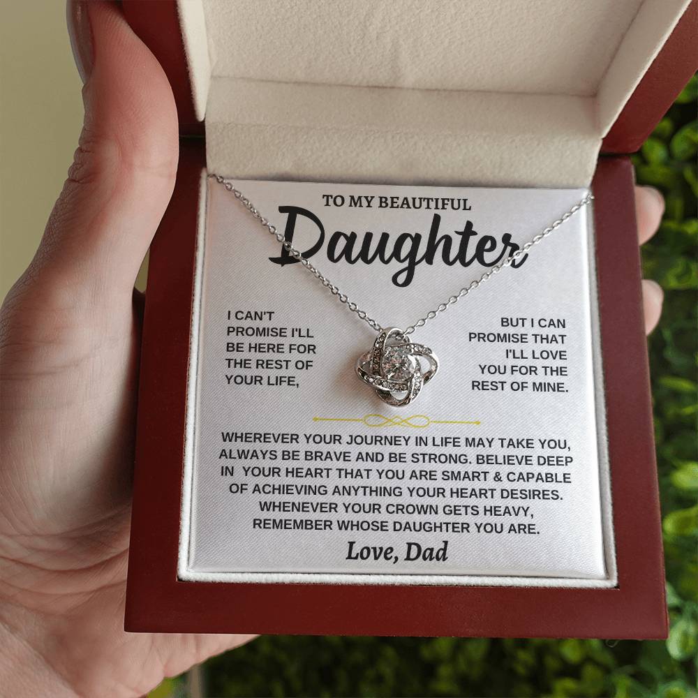Jewelry To My Beautiful Daughter - Love Knot Gift Set - SS117DLK