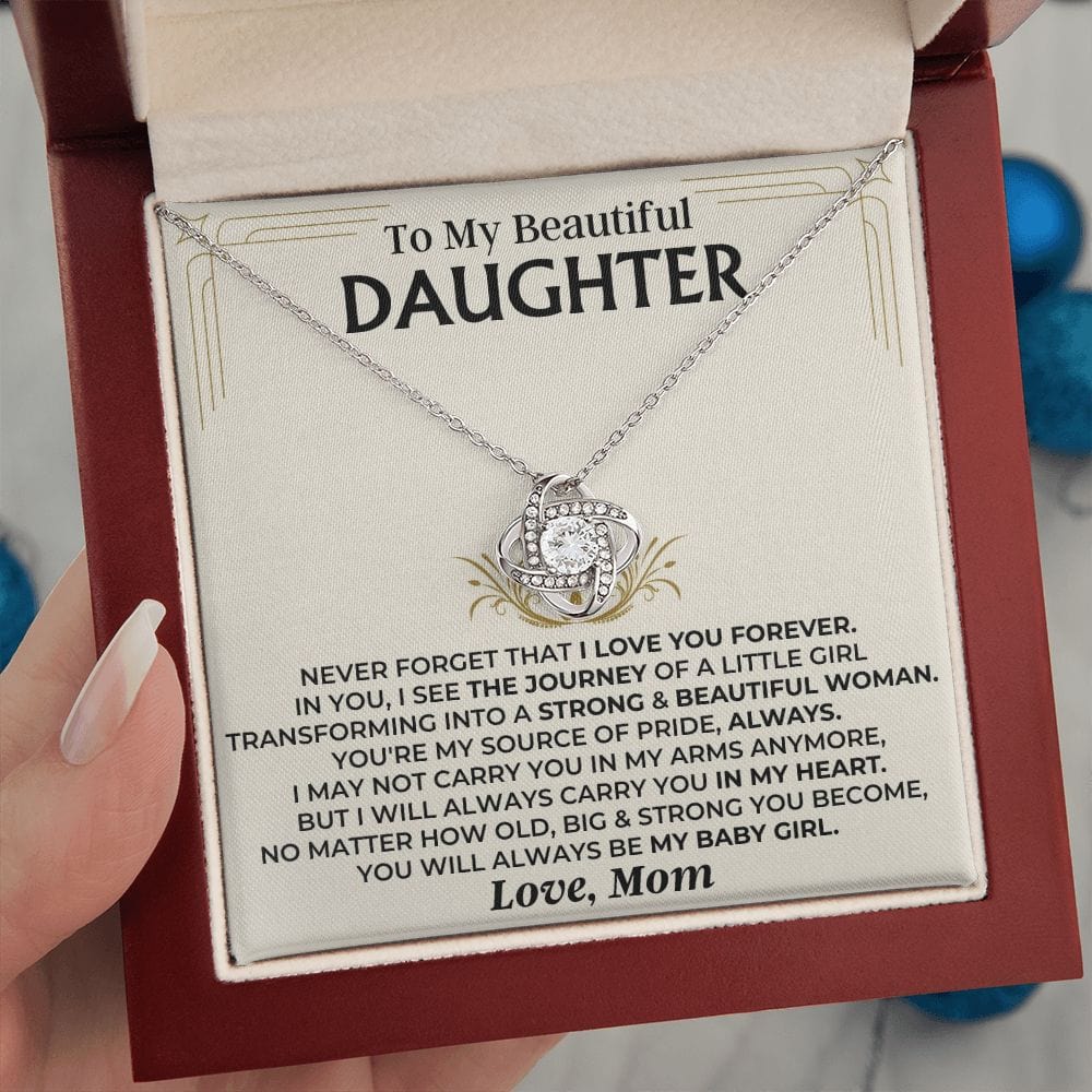Jewelry To My Beautiful Daughter - Mom - Love Knot Gift Set - SS510