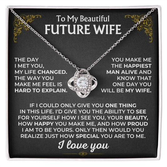 Jewelry To My Beautiful Future Wife - Love Knot Gift Set - SS501