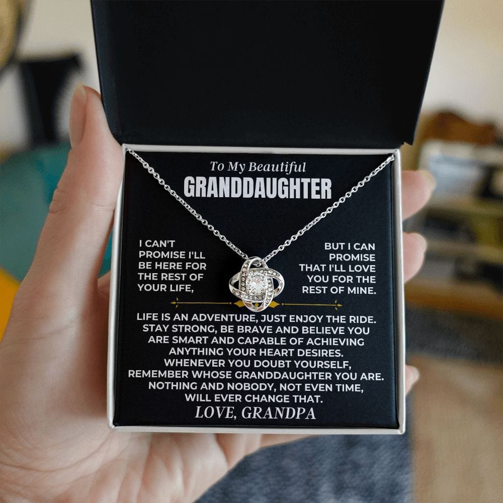 Jewelry To My Beautiful Granddaughter - Love Knot Gift Set - SS475