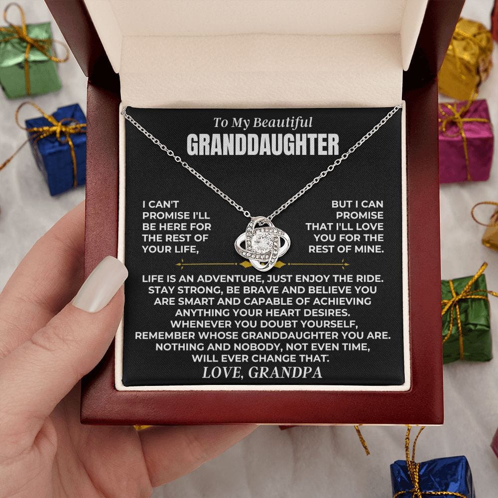 Jewelry To My Beautiful Granddaughter - Love Knot Gift Set - SS475