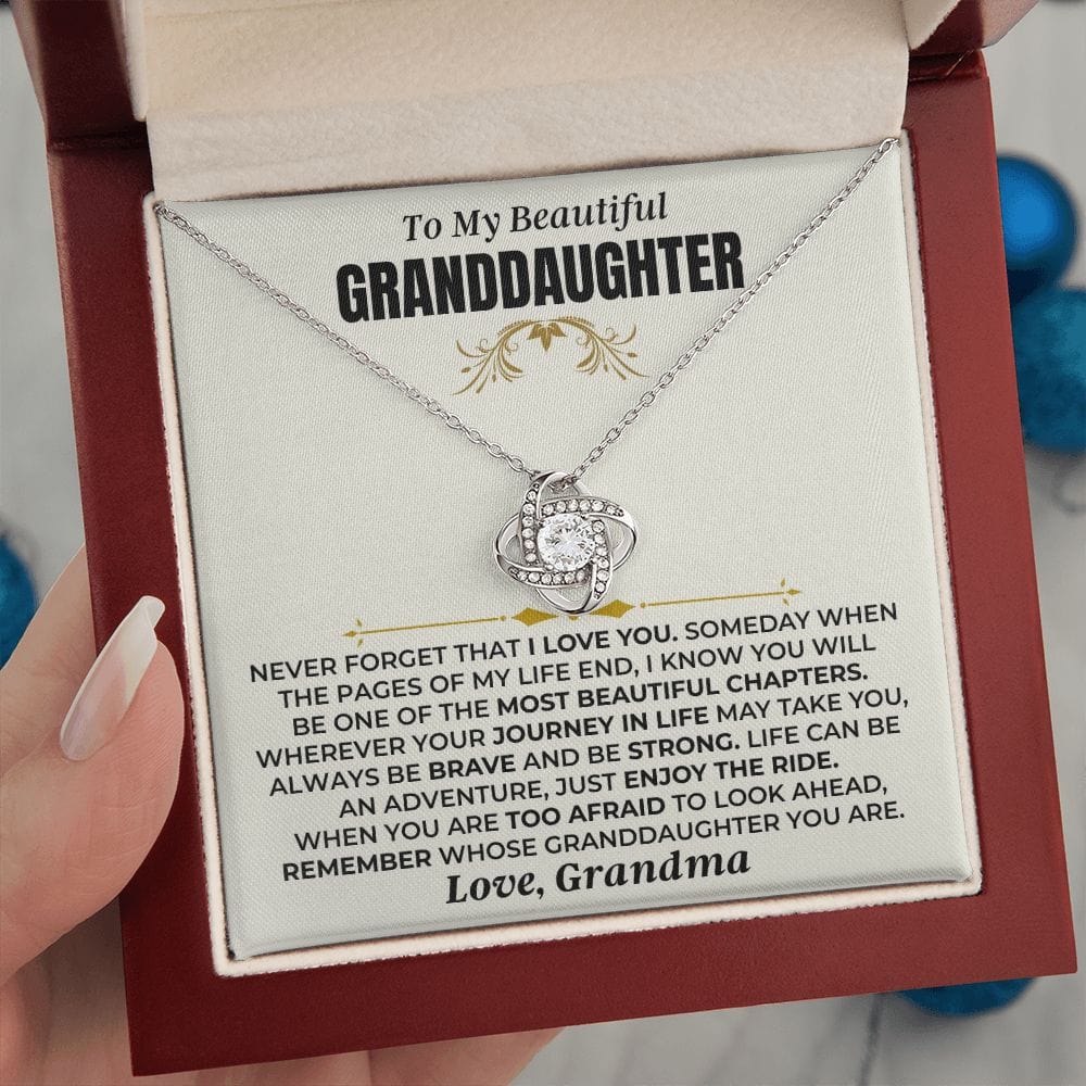 Jewelry To My Beautiful Granddaughter - Love Knot Gift Set - SS477