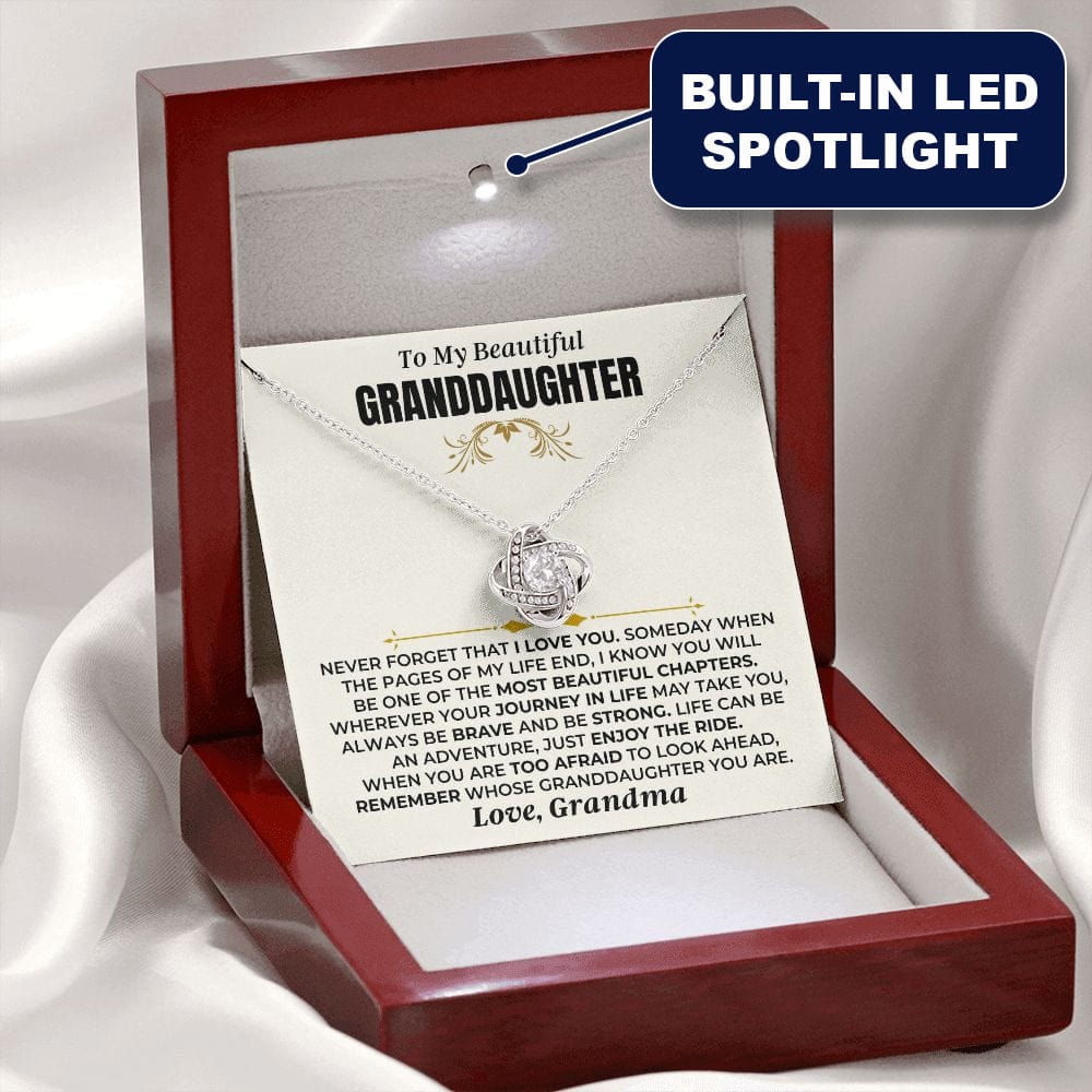 Jewelry To My Beautiful Granddaughter - Love Knot Gift Set - SS477