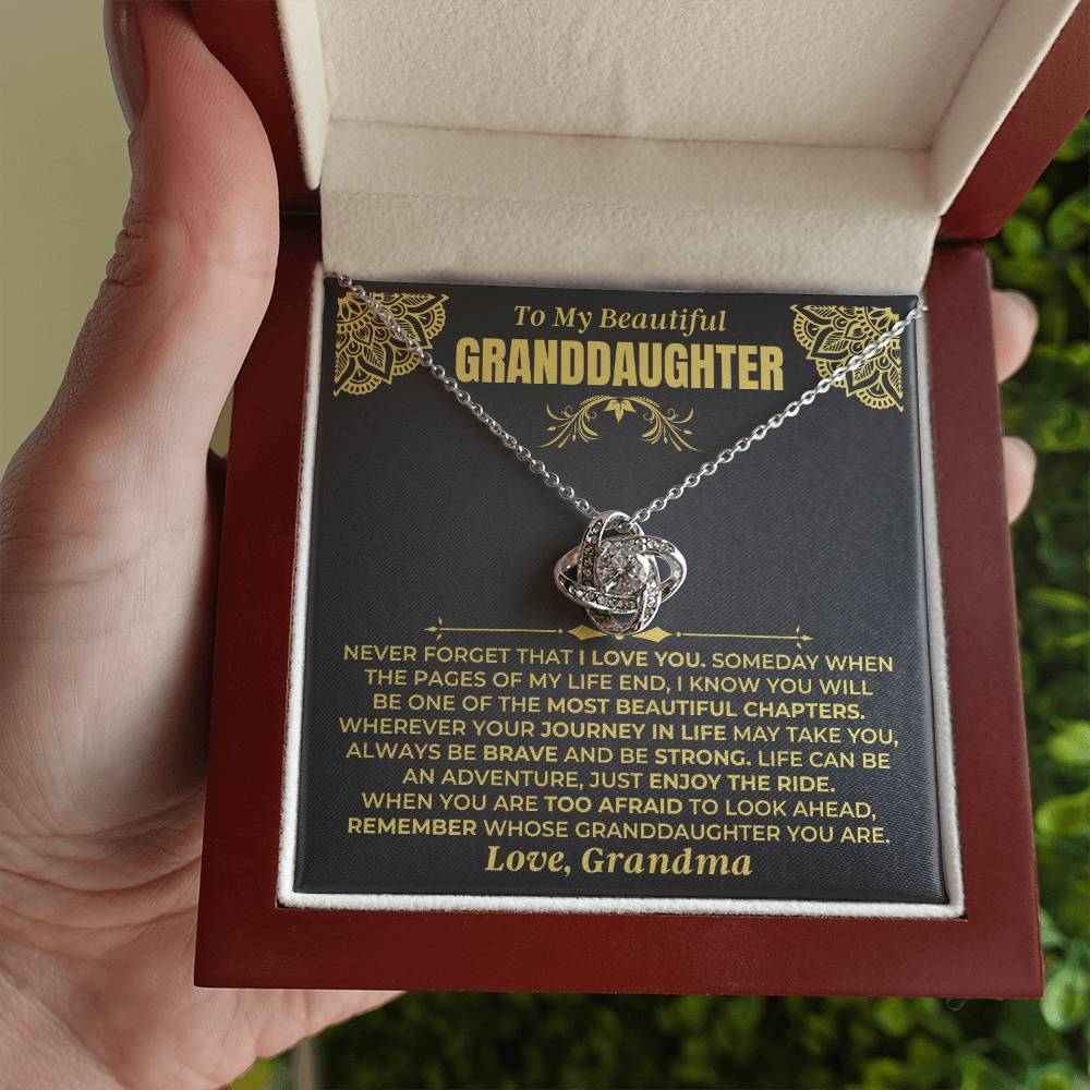 Jewelry To My Beautiful Granddaughter - Love Knot Gift Set - SS477V6