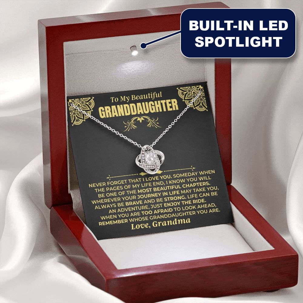 Jewelry To My Beautiful Granddaughter - Love Knot Gift Set - SS477V6
