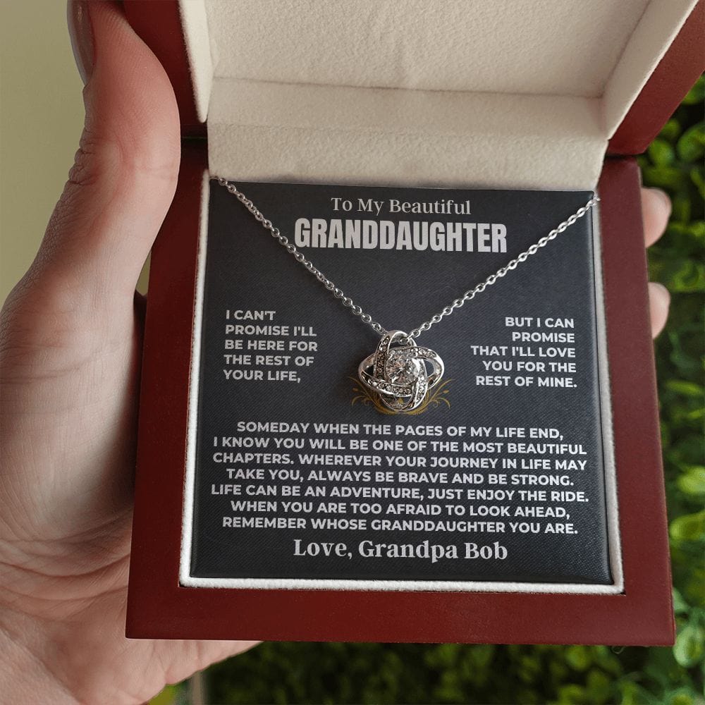 Jewelry To My Beautiful Granddaughter - Love Knot Gift Set - SS511