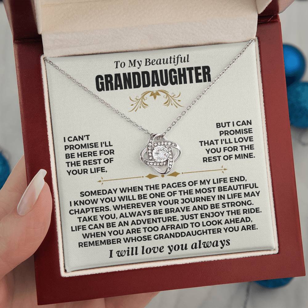 Jewelry To My Beautiful Granddaughter - Love Knot Gift Set - SS549