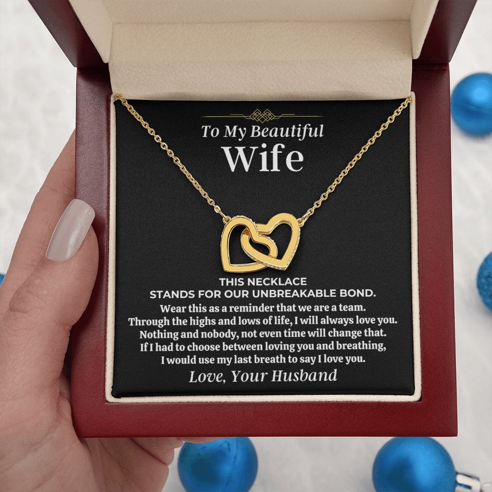 Jewelry To My Beautiful Wife - Forever Linked Hearts Gift Set - SS473