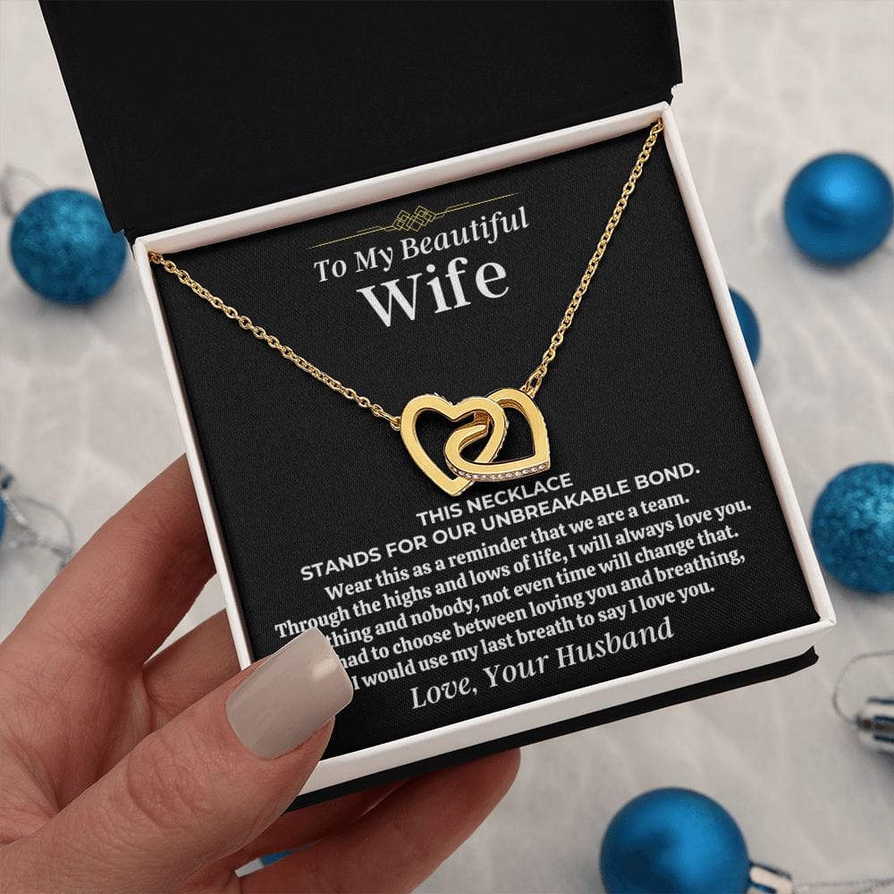 Jewelry To My Beautiful Wife - Forever Linked Hearts Gift Set - SS473