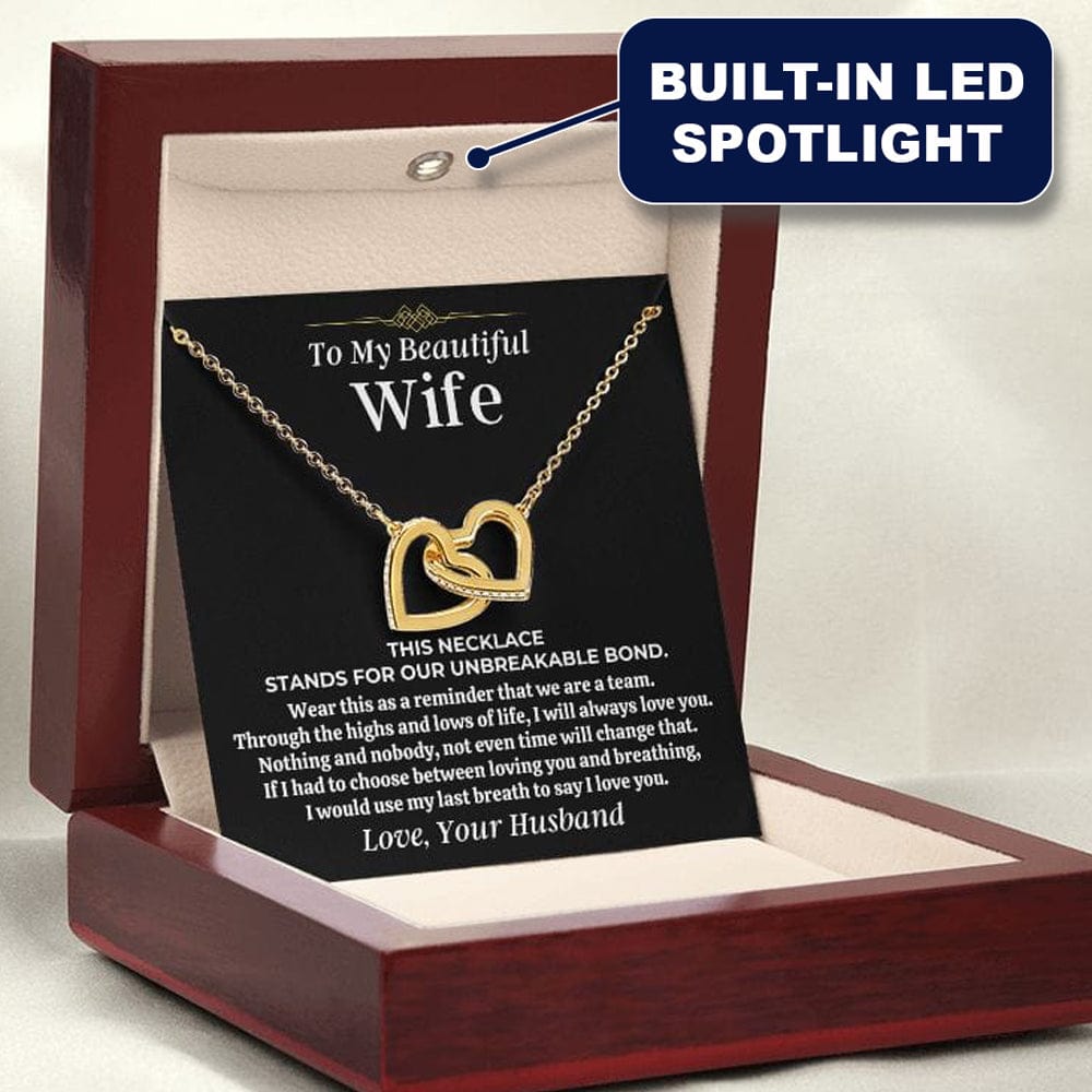 Jewelry To My Beautiful Wife - Forever Linked Hearts Gift Set - SS473