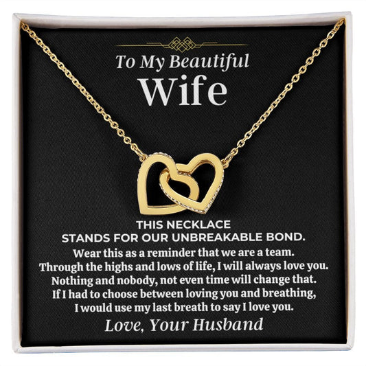 Jewelry To My Beautiful Wife - Forever Linked Hearts Gift Set - SS473