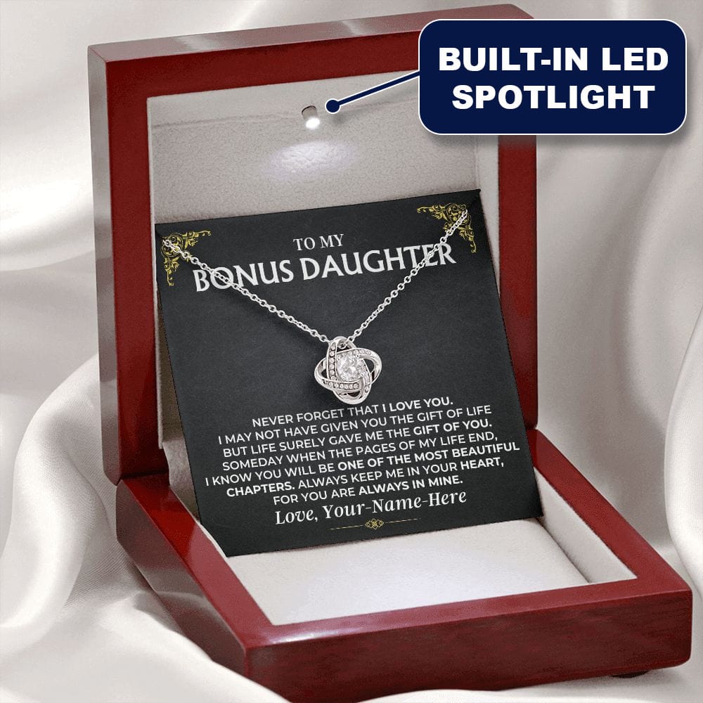 Jewelry To My Bonus Daughter - Love Knot Gift Set - SS499