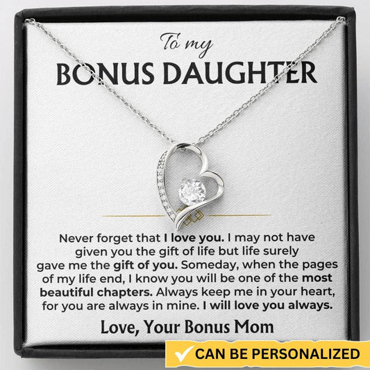 Jewelry To My Bonus Daughter - Personalized Forever Love Gift Set - SS558V2