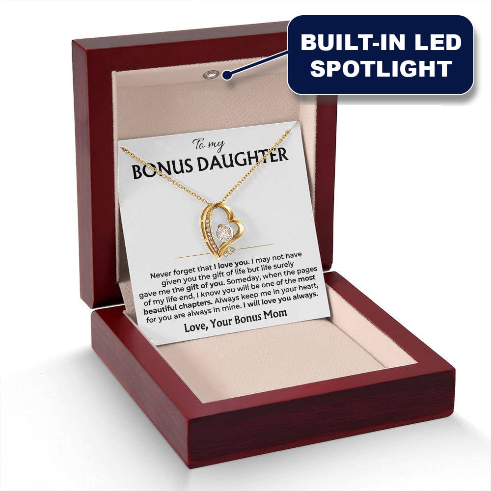 Jewelry To My Bonus Daughter - Personalized Forever Love Gift Set - SS558V2
