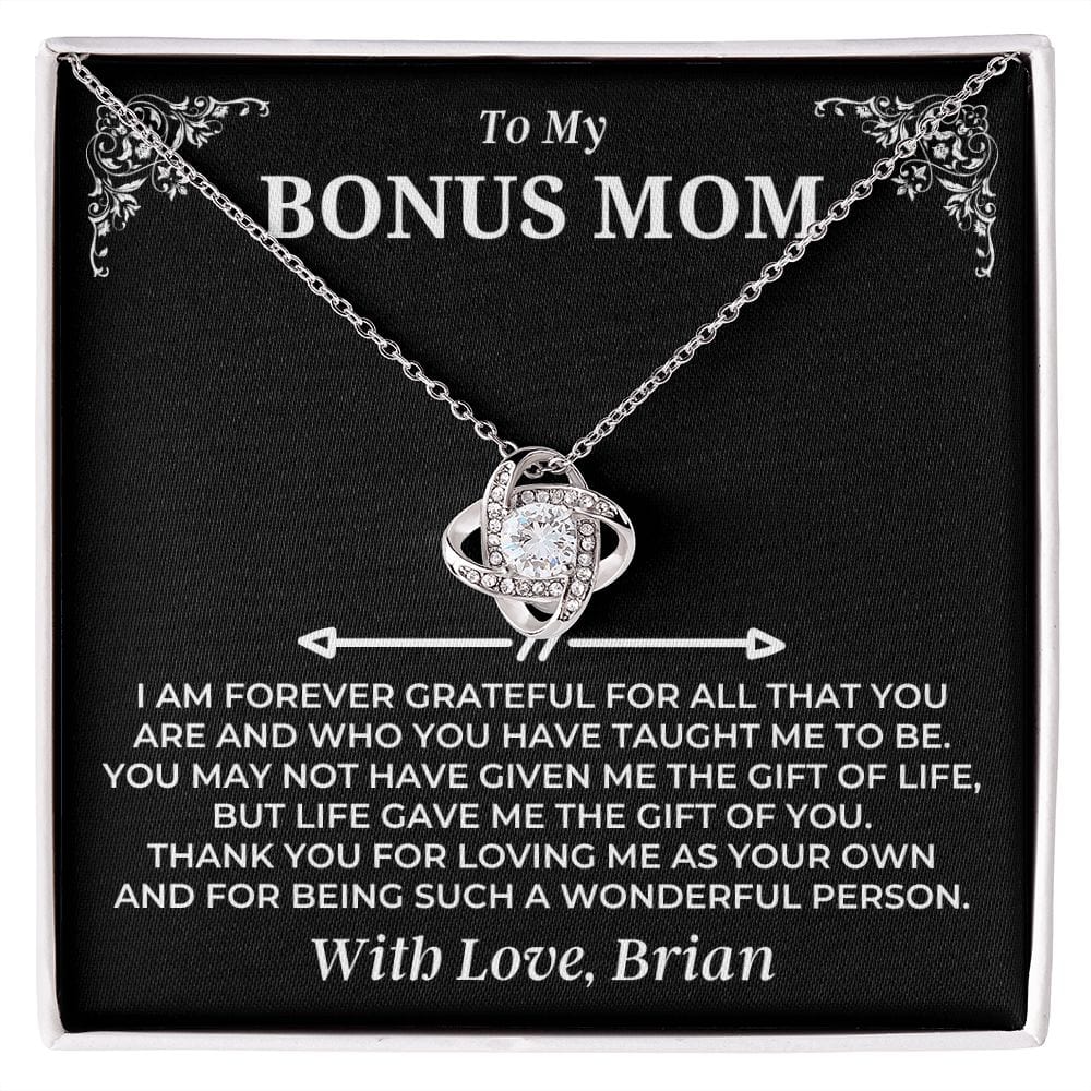 Jewelry To My Bonus Mom - Love Knot Gift Set - SS487
