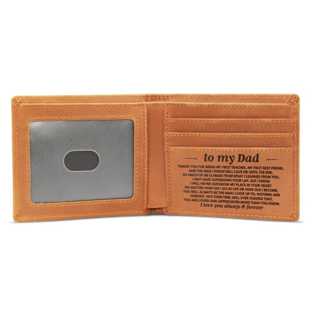Jewelry To My Dad - You Are Loved & Appreciated - Engraved Premium Bi-fold Leather Wallet Gift - SS627
