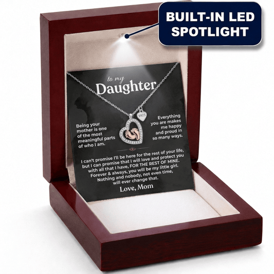Jewelry To My Daughter - Being Your Mom - .925 Baby Feet Necklace Gift Set - SS622M