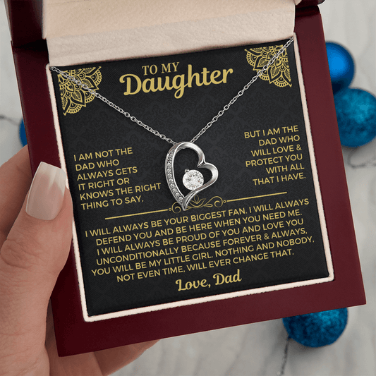 Jewelry To My Daughter - Love Dad - RecordBox - Necklace Gift Set - SS559