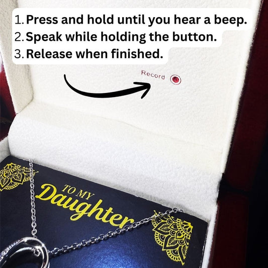 Jewelry To My Daughter - Love Dad - RecordBox - Necklace Gift Set - SS559