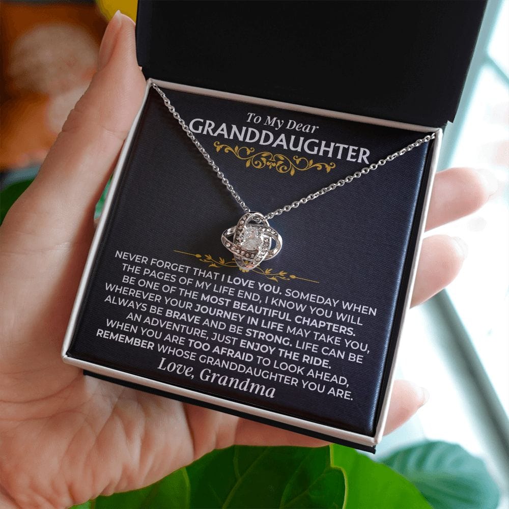 Jewelry To My Dear Granddaughter - Love Knot Gift Set - SS477V2