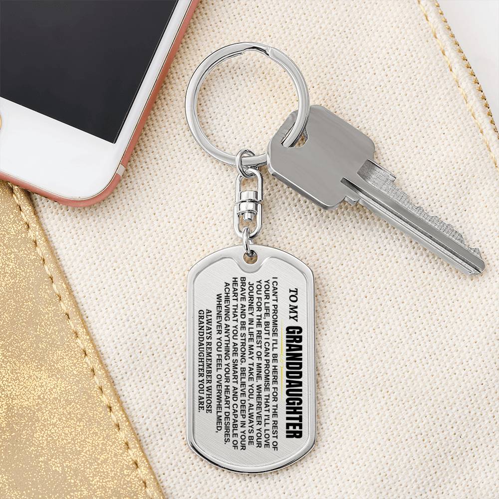 Jewelry To My Granddaughter | Remember Whose Granddaughter You Are | Personalized Keychain - SS293GDT