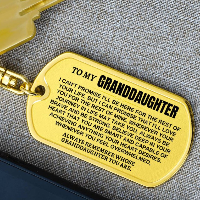 Jewelry To My Granddaughter | Remember Whose Granddaughter You Are | Personalized Keychain - SS293GDT
