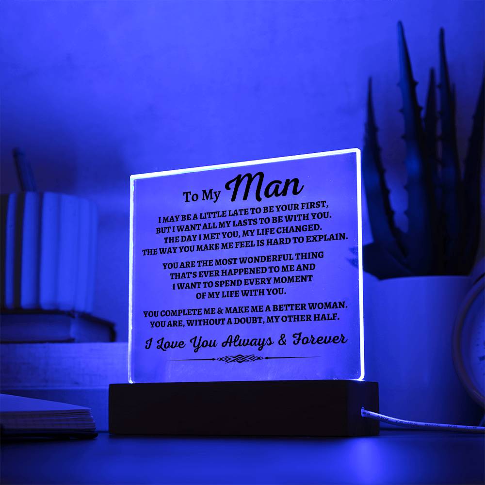 Jewelry To My Man "You Complete Me" Acrylic Plaque - AC07