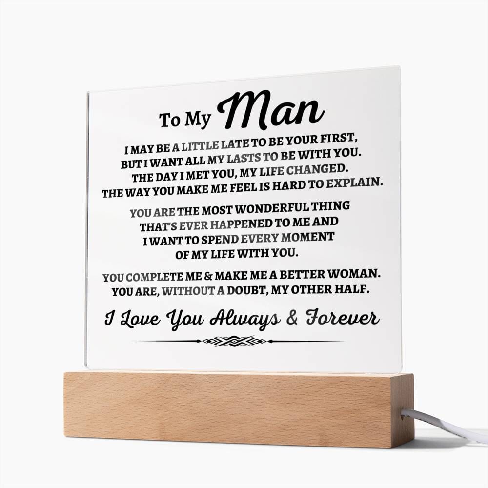 Jewelry To My Man "You Complete Me" Acrylic Plaque - AC07