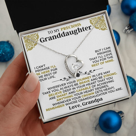 Jewelry To My Precious Granddaughter - Forever Love Gift Set - SS117FL