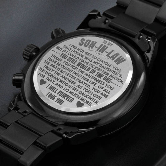 Jewelry To My Son-In-Law - Engraved Premium Watch - SS232S