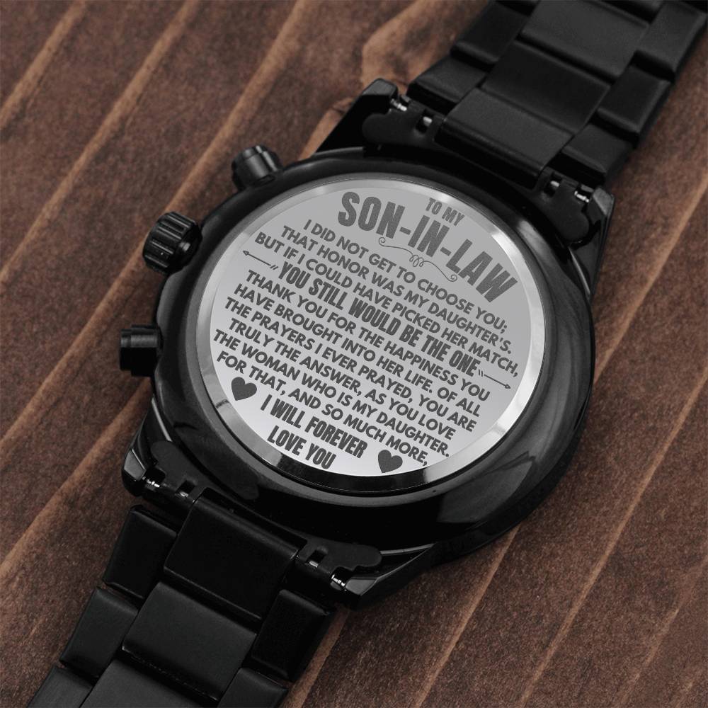 Jewelry To My Son-In-Law - Engraved Premium Watch - SS232S