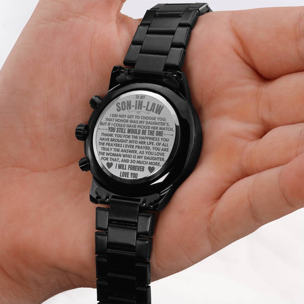 Jewelry To My Son-In-Law - Engraved Premium Watch - SS232S