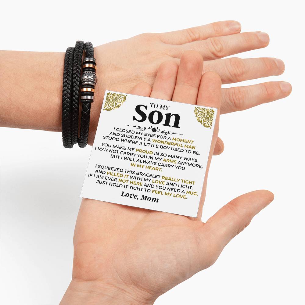 Jewelry To My Son | Love Mom | Love You Forever Bracelet Gift Set - SS521