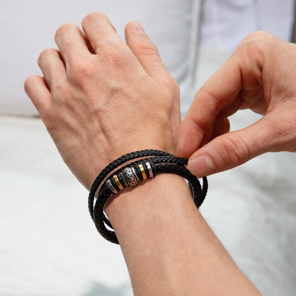 Jewelry To My Son | Mom | Braided Bracelet Gift Set - SS521