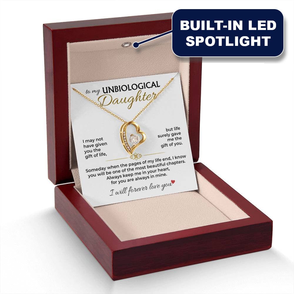 Jewelry To My Unbiological Daughter - Personalized Forever Love Gift Set - SS572
