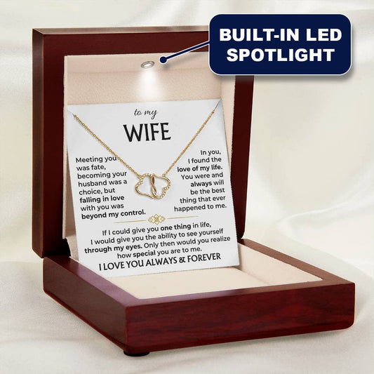 Jewelry To My Wife - 0.07 Ct Solid 10k Gold w/ 18 Single-cut Diamonds - Gift Set - SS568