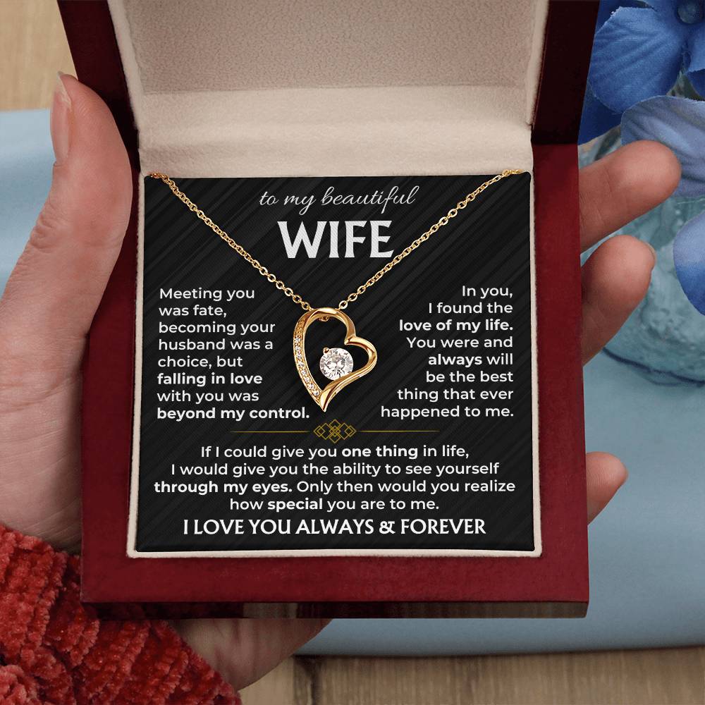 Jewelry To My Wife - Forever Love Necklace Gift Set - SS568V2
