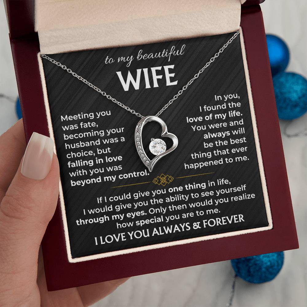 Jewelry To My Wife - Forever Love Necklace Gift Set - SS568V2